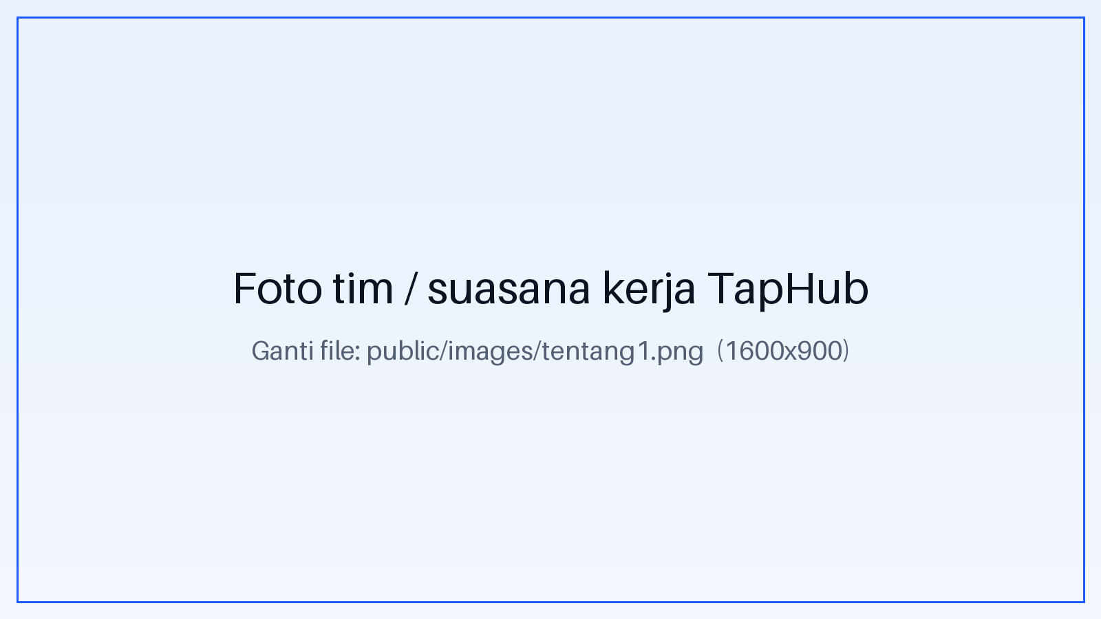 Tim TapHub bekerja bersama di kantor